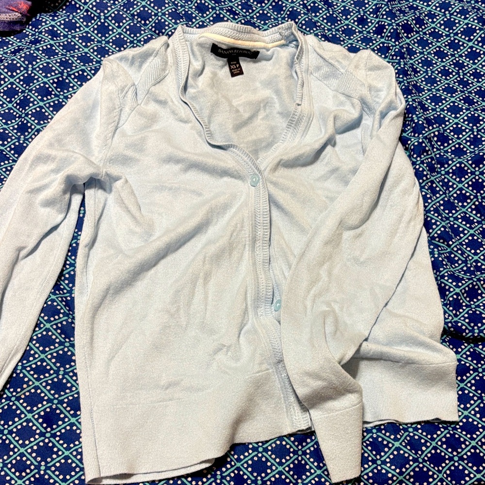 Banana Republic Light Blue Petite Sweater